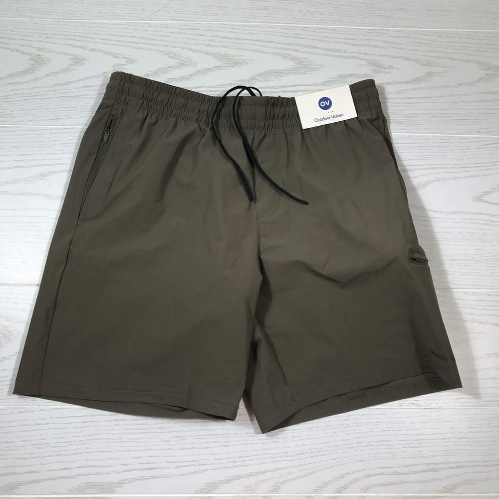 Outdoor Voices High Shadows Shorts Men M Green Breathable Athletic Running New